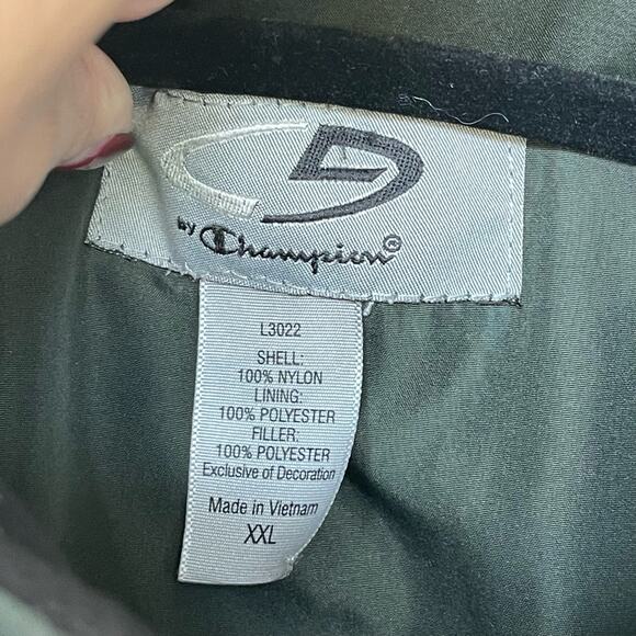 Champion Men’s Army Green Puffer Jacket Size XXL - Picture 4 of 4